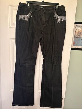 Marks & Spencer Autograph Black Denim Waistband Detail